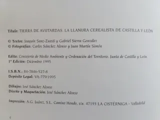 Libro TIERRA DE AVUTARDAS