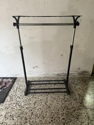 2 Tendederos Metálicos Gris Terraza/Interior