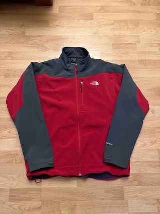 Chaqueta The North Face Apex Roja y Gris