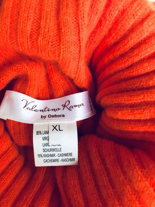 Maglia Valentino Rama collo alto arancione