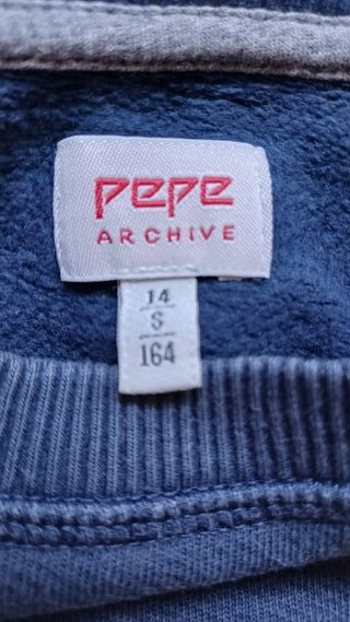 Sweatshirt Pepe Archive Azul Marinho Tam. 14 anos