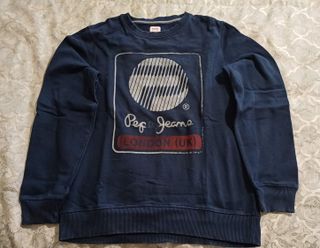 Sweatshirt Pepe Archive Azul Marinho Tam. 14 anos