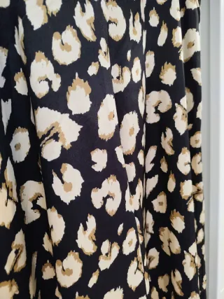 Pantalón Palazzo Satinado Estampado T-M