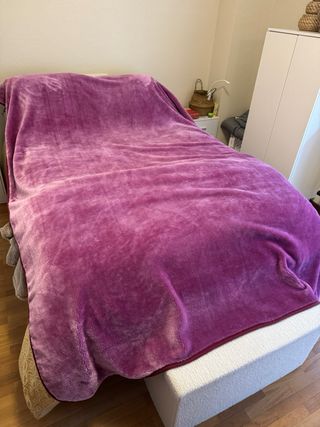 Manta rosa de forro polar San Carlos