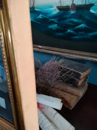 Grabados Siglo XIX con Marco Dorado