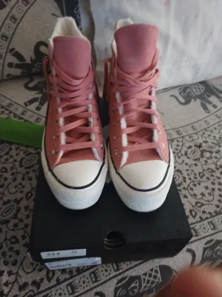 Converse Plataforma Rosa Talla 39