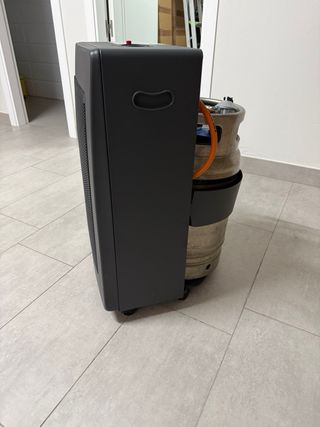 Estufa de gas Qlima gris metal