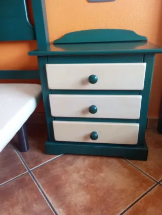 Habitación completa unisex azul pato/crema