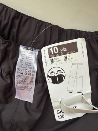 Traje de esqui para niño 10 años