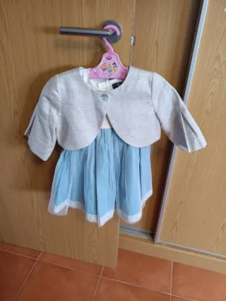 Conjunto Vestido y Chaqueta Bebé