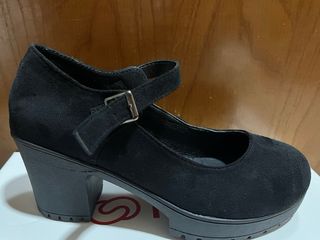 Tacones negros plataforma