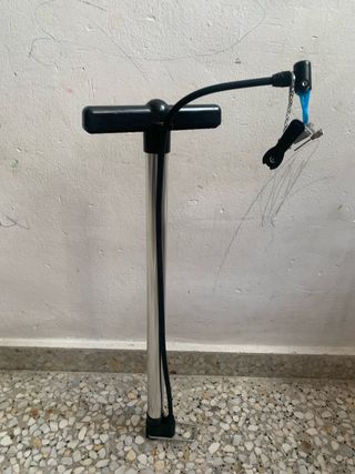 Inflador de bicicleta y balon