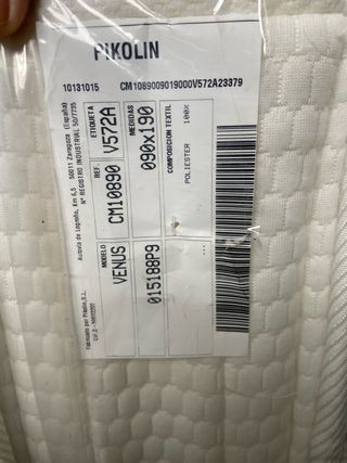 Colchón Pikolín 90x190 cm