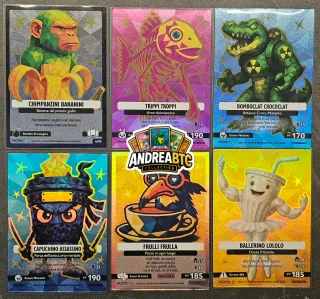 6 cartas Cromos Brainrot Promo Polygon - Rare