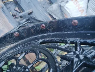 Laterales banco jardín hierro forjado