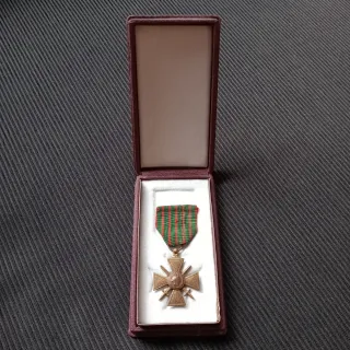 Cruz de Guerra 1914-1918 Francesa Medalla WWI