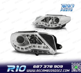 FAROS PARA VOLKSWAGEN VW PASSAT CC 08-12 LUZ DIURNA FONDO CR