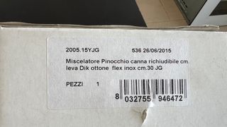 Grifo para autocaravana cromado