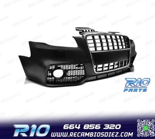 PARAGOLPES DELANTERO AUDI A4 B7 04-08 LOOK S LINE CROMO NEGR