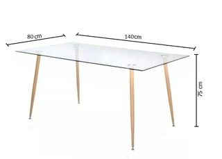 Mesa Comedor Cristal Rectangular