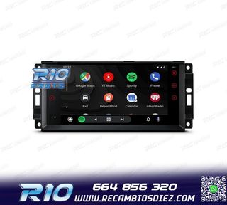 RADIO GPS ANDROID 13 PARA JEEP WRANGLER 07-12, GRAND CHEROKE