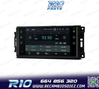 RADIO GPS ANDROID 13 PARA JEEP WRANGLER 07-12, GRAND CHEROKE