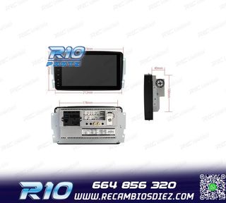 RADIO GPS ANDROID 12 PARA MERCEDES VIANO VITO C W203 A W168