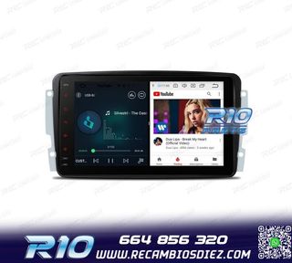 RADIO GPS ANDROID 12 PARA MERCEDES VIANO VITO C W203 A W168