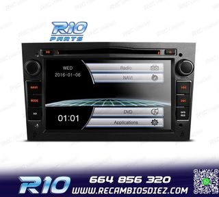 RADIO NAVEGADOR 7" PARA OPEL COLOR NEGRO OSCURO USB GPS TACT