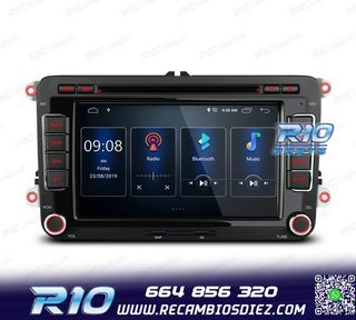 RADIO GPS ANDROID 13 PARA VOLKSWAGEN VW SEAT SKODA TOURAN 7"