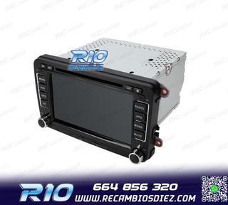 RADIO GPS ANDROID 13 PARA VOLKSWAGEN VW SEAT SKODA TOURAN 7"