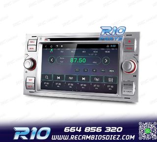 RADIO GPS ANDROID 12 PARA FORD FOCUS C-MAX FIESTA GALAXY KUG