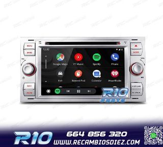 RADIO GPS ANDROID 12 PARA FORD FOCUS C-MAX FIESTA GALAXY KUG
