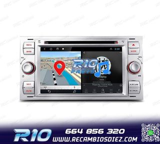 RADIO GPS ANDROID 12 PARA FORD FOCUS C-MAX FIESTA GALAXY KUG