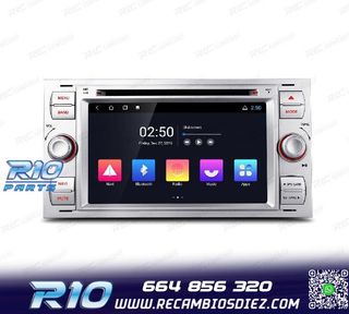 RADIO GPS ANDROID 12 PARA FORD FOCUS C-MAX FIESTA GALAXY KUG