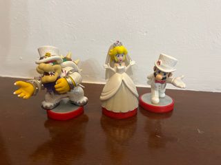 Amiibo Mario Wedding Peach Bowser