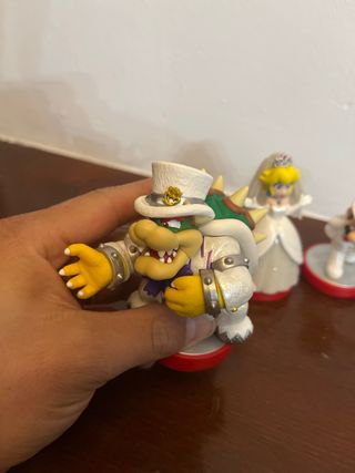 Amiibo Mario Wedding Peach Bowser
