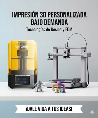Impresión 3D por encargo. FDM y Resina