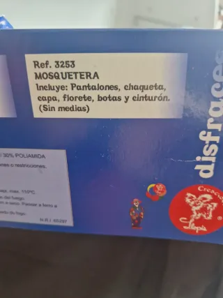 Disfraz Mosquetero Talla 9-11 Años