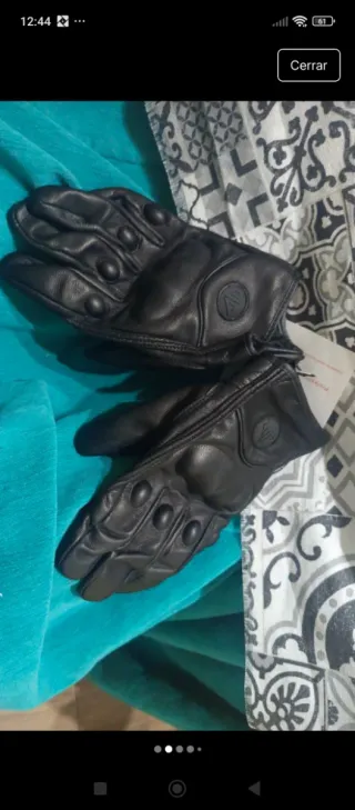 Guantes de moto de cuero