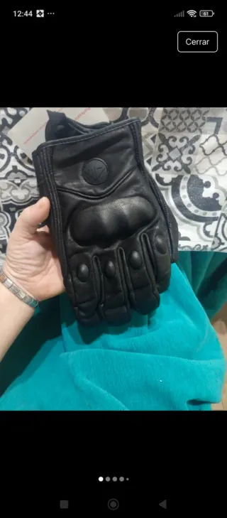Guantes de moto de cuero