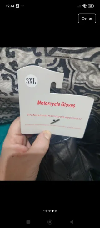 Guantes de moto de cuero