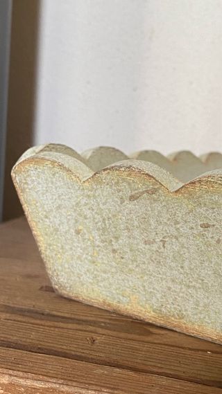 Vassoio decorativo in legno patina turchese