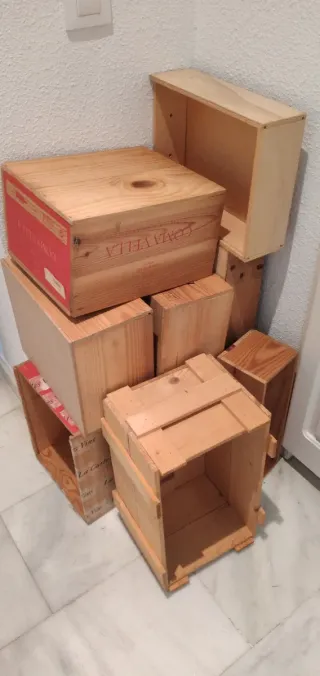 Lote 11 Cajas de Madera para decoración