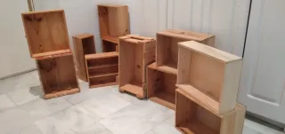 Lote 11 Cajas de Madera para decoración