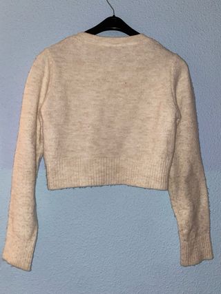 Jersey Stradivarius beige talla S