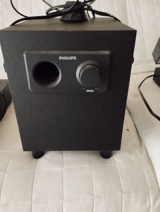 Subwoofer Philips Negro para TV/PC