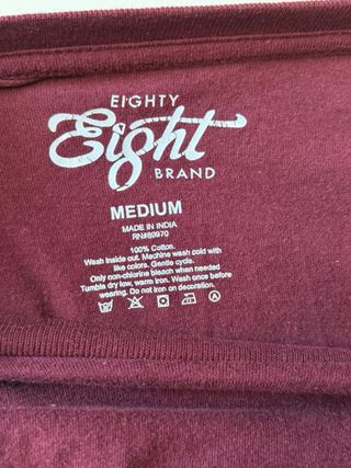 Camiseta manga larga vino con estampado