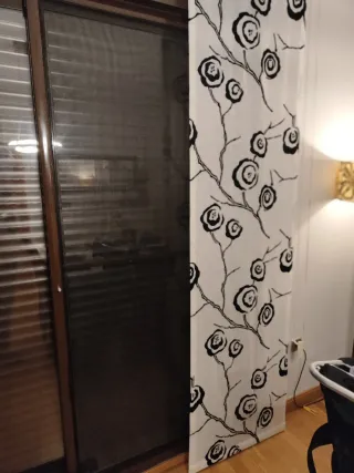 Panel japonés 4 piezas estampado floral