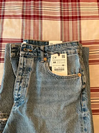 Pantalón Vaquero Wide Leg Zara Talla 44